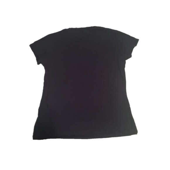 Anvil t-shirt Womens Medium black orange white Power to the Girls tee Y2K Sporty - Picture 2 of 6